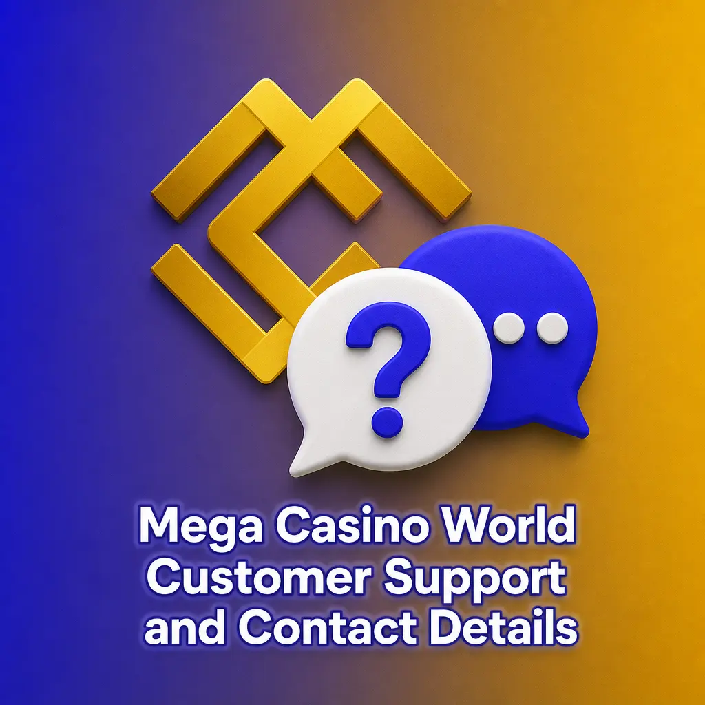 Mega Casino World customer support team assisting a player
