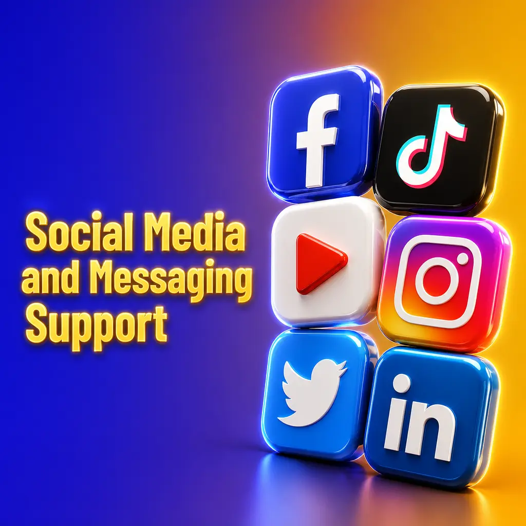 Player messaging customer support via WhatsApp and Telegram