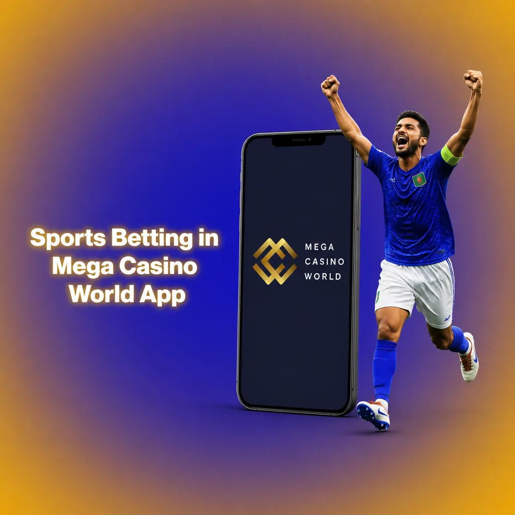 Sports betting markets in the Mega Casino World app